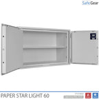 Paper Star Light 60 Cofre para Documentos - 28 Pastas - Teste de Roubo S2 / Teste de Fogo 30m