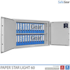 Paper Star Light 60 Cofre para Documentos - 28 Pastas - Teste de Roubo S2 / Teste de Fogo 30m