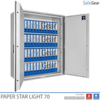 Paper Star Light 70 Cofre para Documentos - 56 Pastas - Teste de Roubo S2 / Teste de Fogo 30m