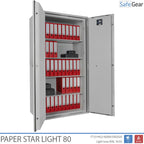 Paper Star Light 80 Cofre para Documentos - 55 Pastas - Teste de Roubo S2 / Teste de Fogo 30m