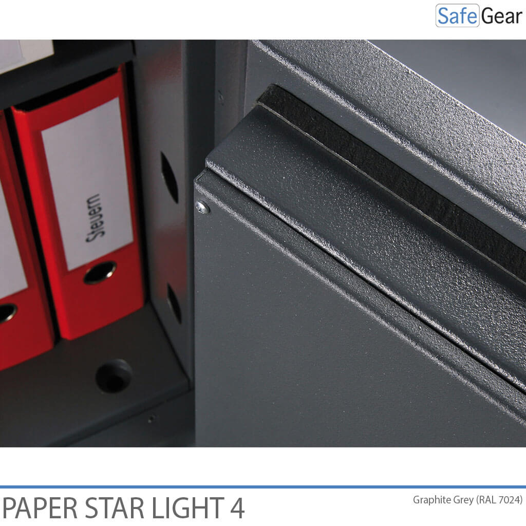 Paper Star Light 4 Cofre Ignífugo - 7 Pastas - Teste de Roubo Grau S2 / Teste de Fogo 30 min