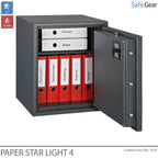 Paper Star Light 4 Cofre Ignífugo - 7 Pastas - Teste de Roubo Grau S2 / Teste de Fogo 30 min