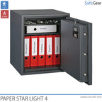 Paper Star Light 4 Cofre Ignífugo - 7 Pastas - Teste de Roubo Grau S2 / Teste de Fogo 30 min