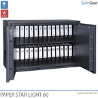 Paper Star Light 60 Cofre para Documentos - 28 Pastas - Teste de Roubo S2 / Teste de Fogo 30m