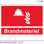 Fire equipment - sign - 210 x 297mm - Self-adhesive Vinyl
