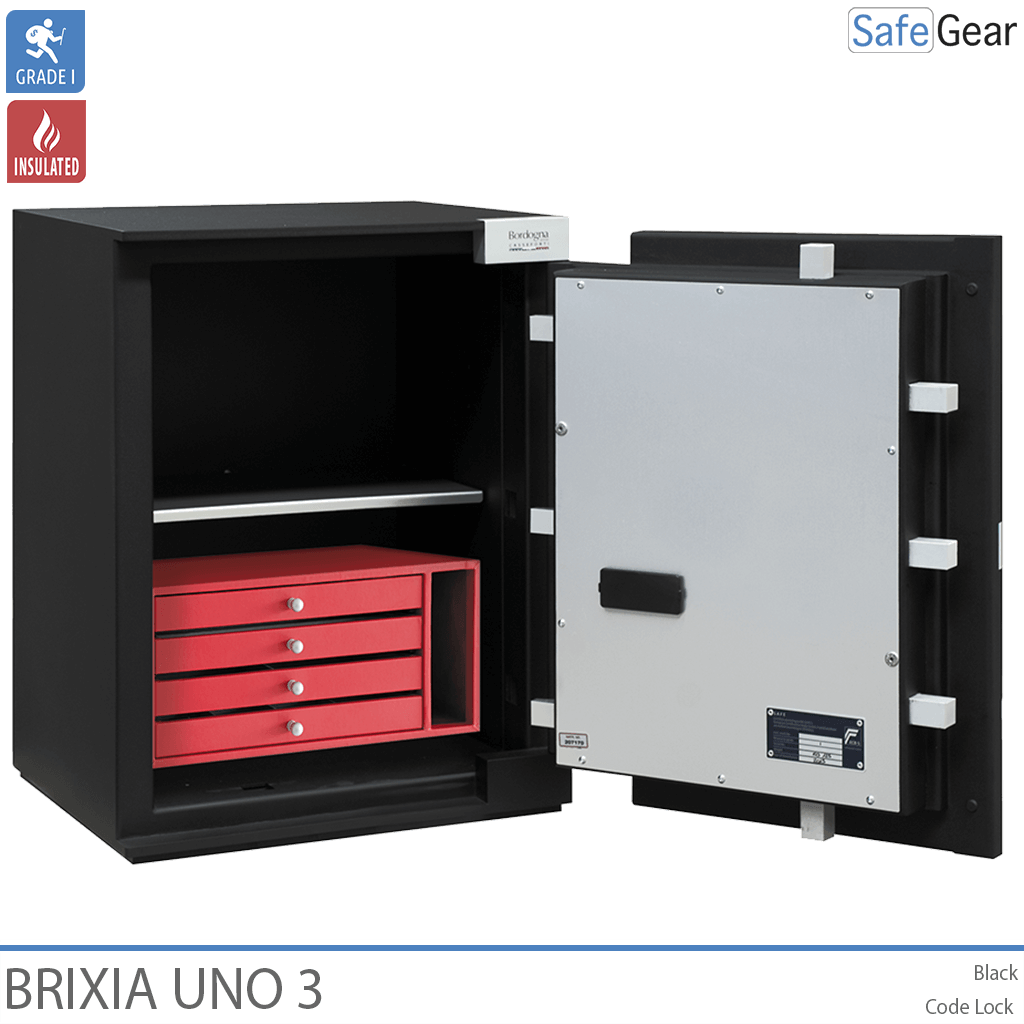 Cofre Brixia Uno 3 (66 L) – Grau I de teste contra roubo – Fechadura De Código