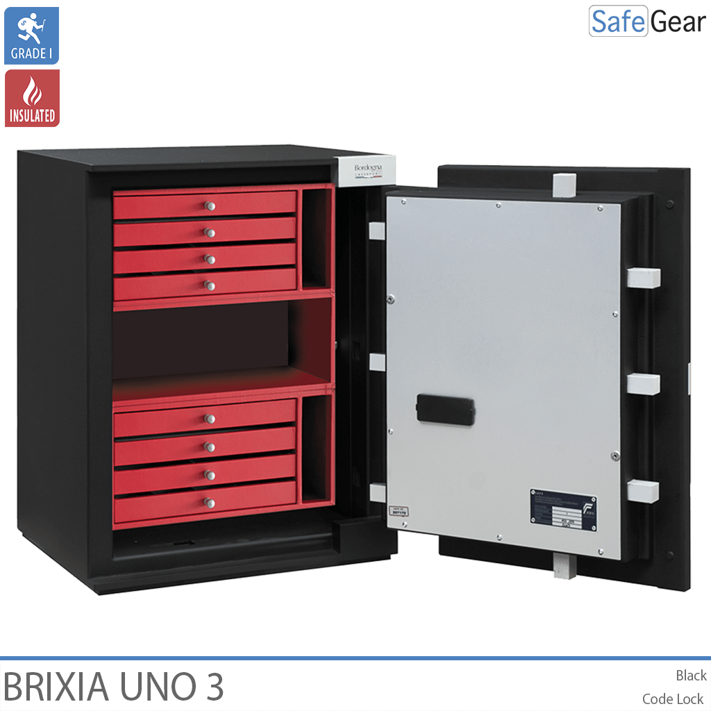 Cofre Brixia Uno 3 (66 L) – Grau I de teste contra roubo – Fechadura De Código