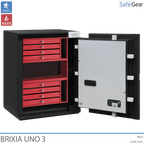 Cofre Brixia Uno 3 (66 L) – Grau I de teste contra roubo – Fechadura De Código