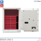 Cofre Brixia Uno 3 (66 L) – Grau I de teste contra roubo – Fechadura De Código