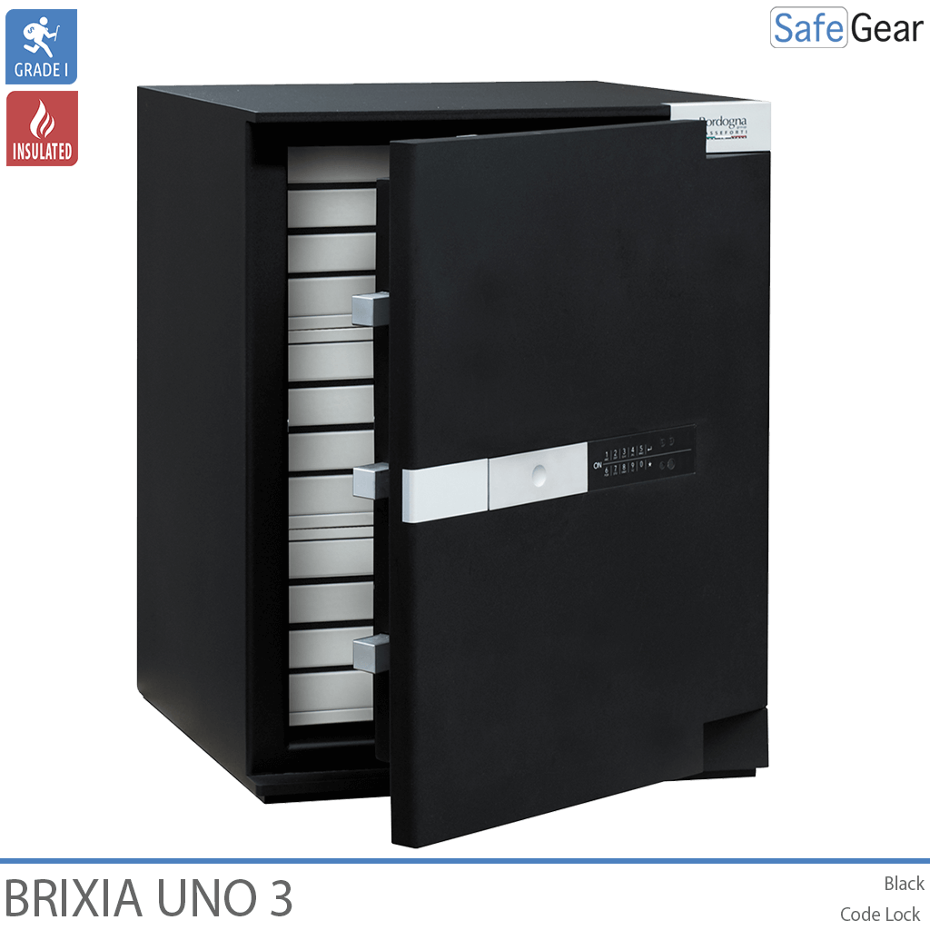 Cofre Brixia Uno 3 (66 L) – Grau I de teste contra roubo – Fechadura De Código
