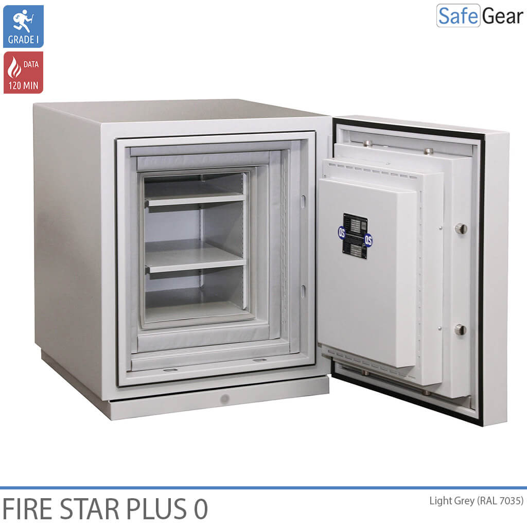 Fire Star Plus 0 Cofre Para Dados Digitais (44 LTO) - Grau I de resistência ao arrombamento / Ensaio de resistência ao fogo 120 min