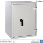 Gemini Pro 20 - Cofre de Farmácia (141 Litros) - 4 Gavetas - Teste de Arrombamento Grau I