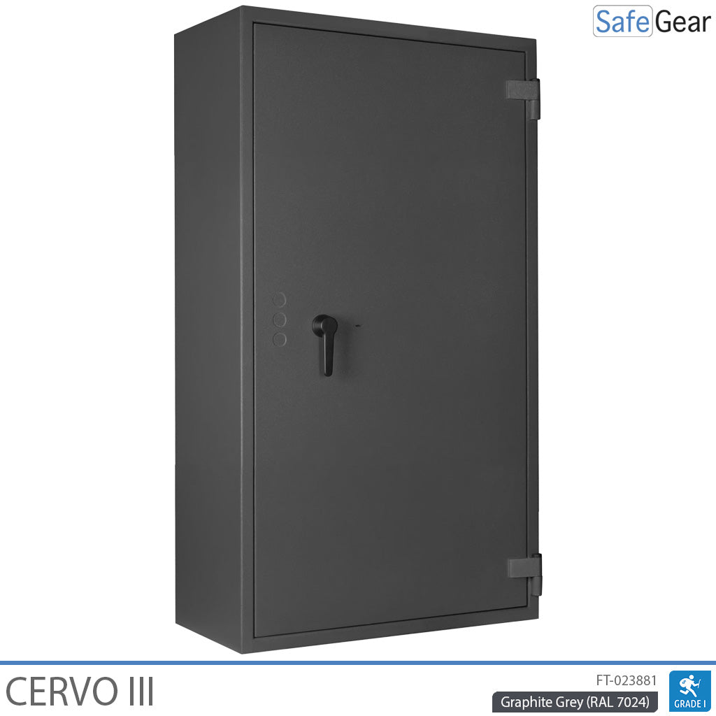 Cervo III - Armário para armas - (12 espingardas) - Teste de resistência a arrombamento Grau 1