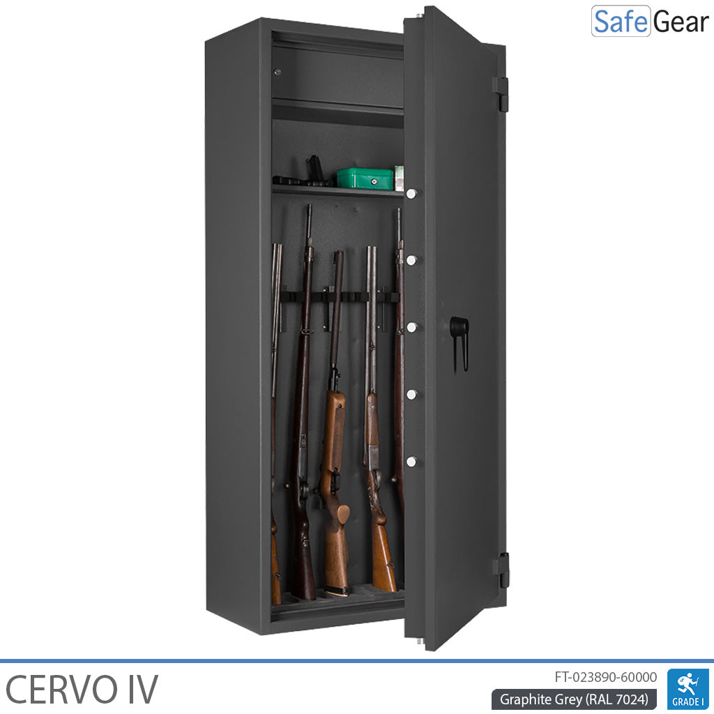 Cervo IV - Armário para armas - (14 espingardas) - Teste antirroubo Grau 1