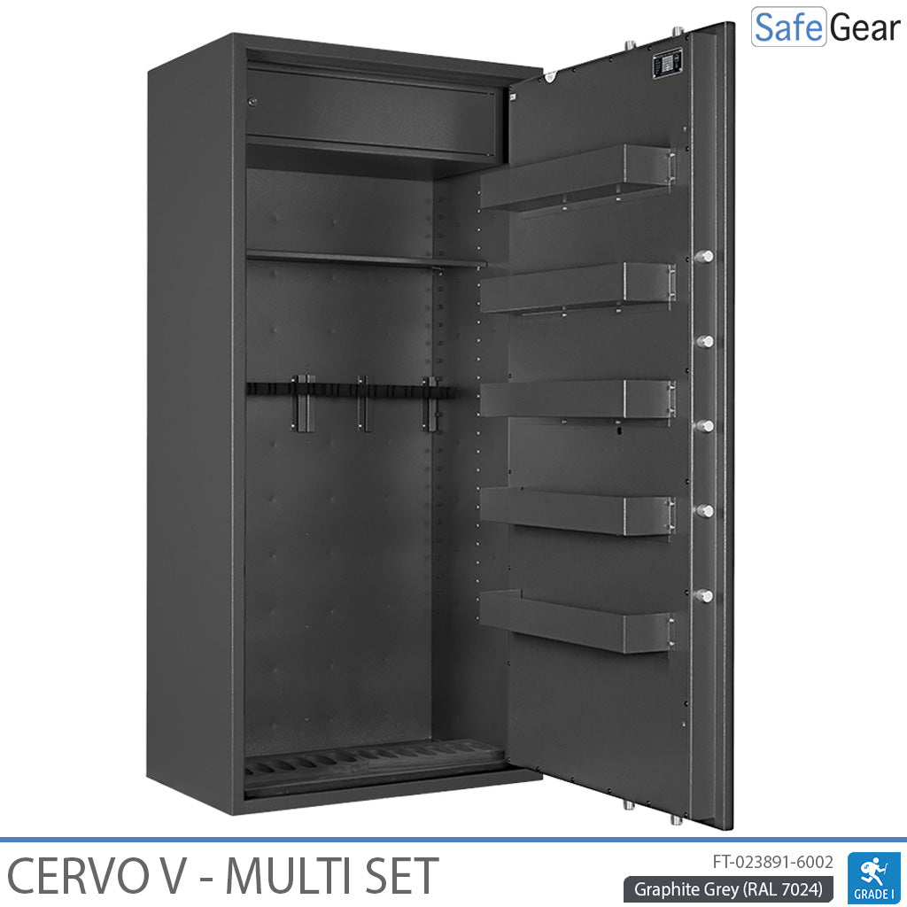 Cervo V Multi Set - Armário para armas - (14 espingardas) - Teste de Arrombamento Grau 1