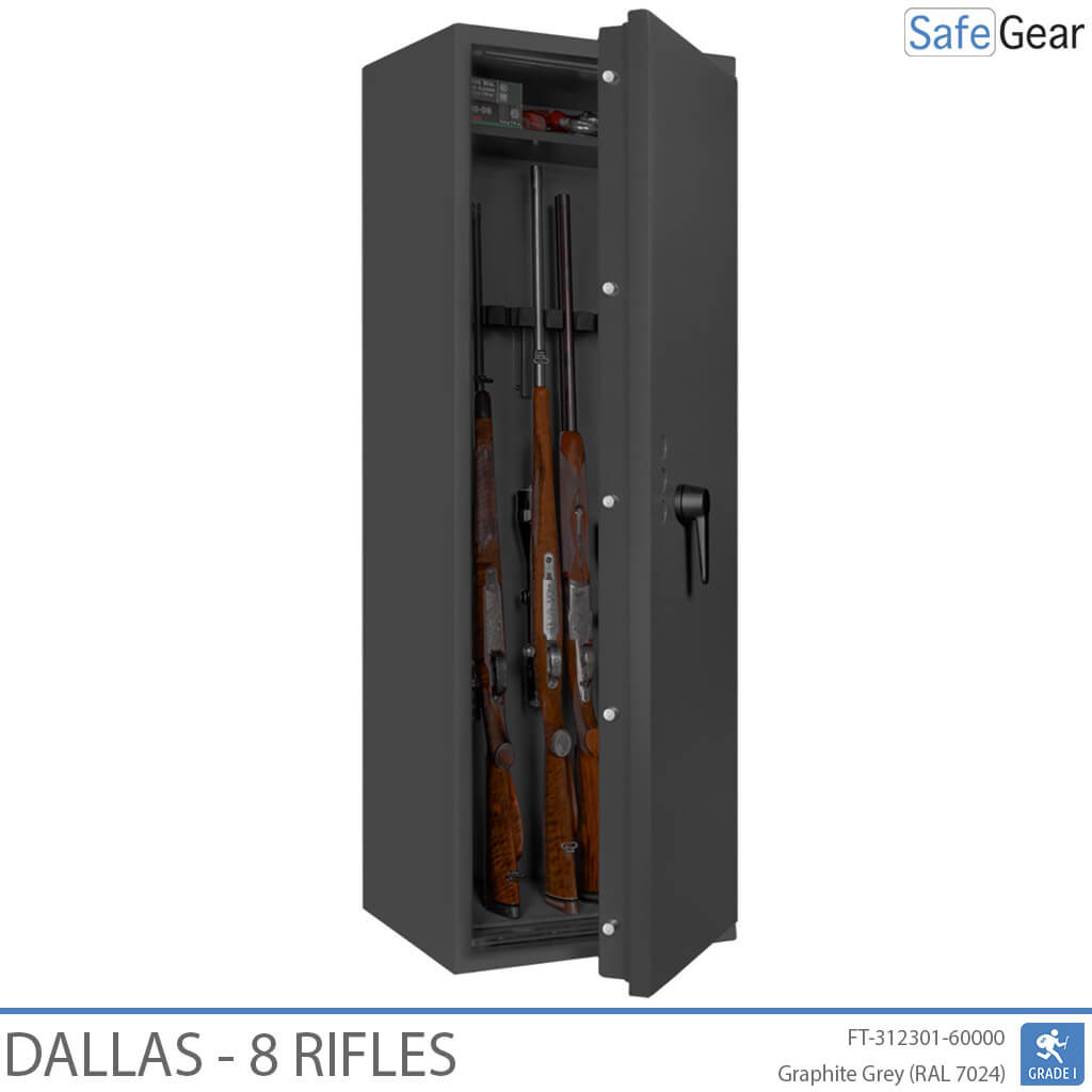 Dallas - Cofre Para Armas (8 espingardas) - Teste Antirroubo Grau 1