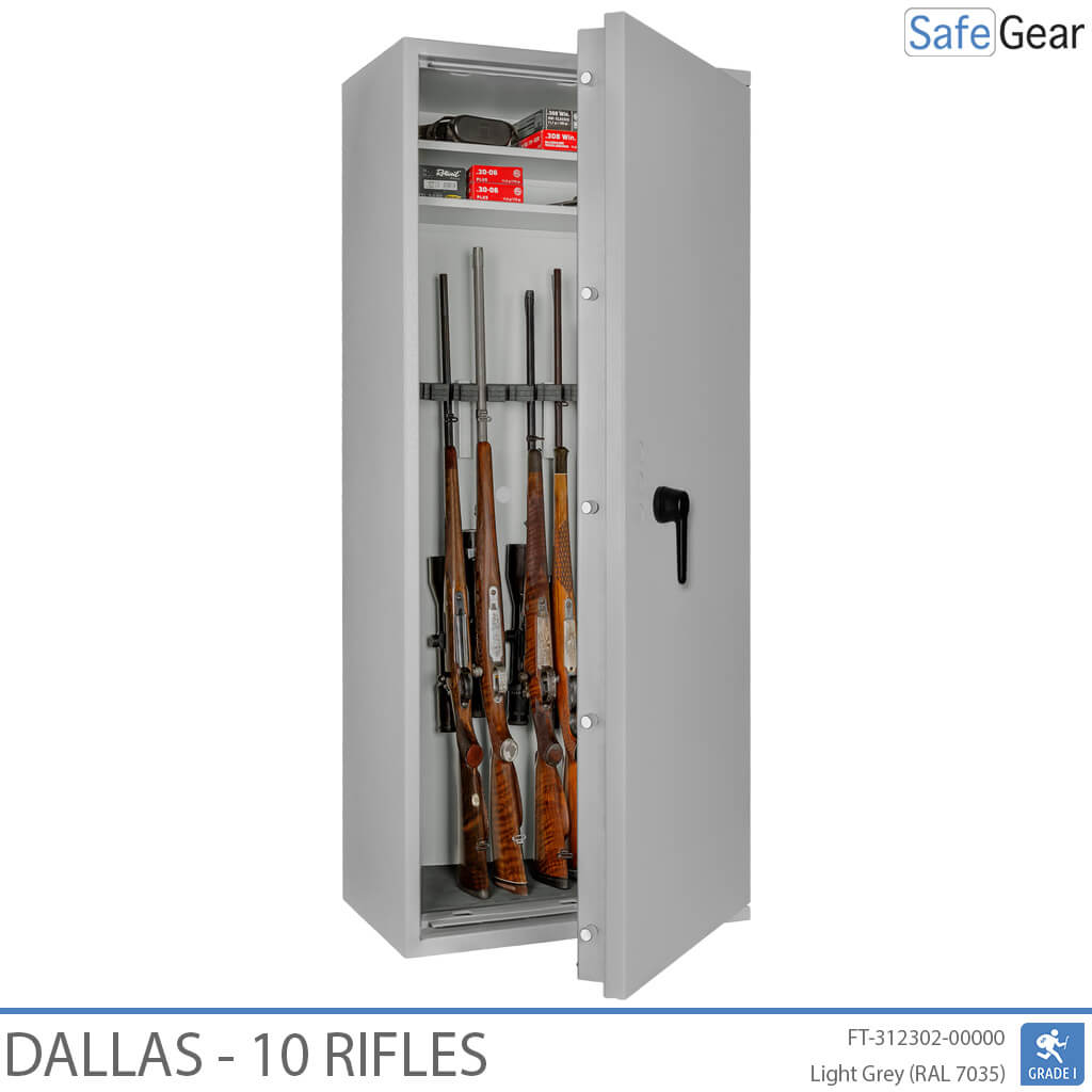 Dallas - Cofre para Armas (10 Rifles) - Grau 1 no Teste de Arrombamento