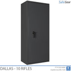 Dallas - Cofre para Armas (10 Rifles) - Grau 1 no Teste de Arrombamento