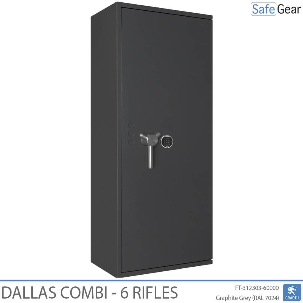 Dallas Combi - Cofre para Armas (6 Rifles) - Grau 1 no Teste de Arrombamento