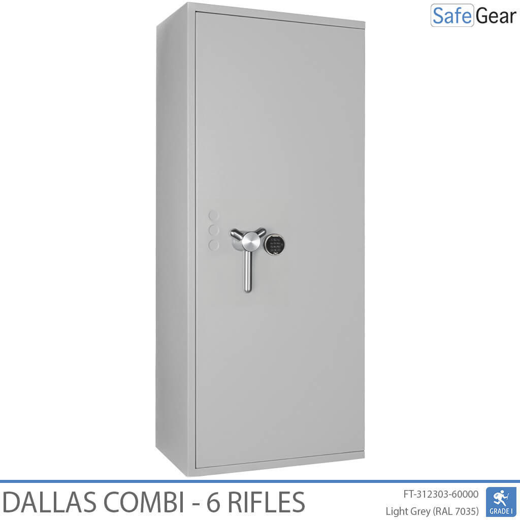 Dallas Combi - Cofre para Armas (6 Rifles) - Grau 1 no Teste de Arrombamento