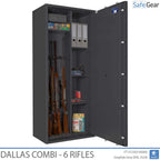 Dallas Combi - Cofre para Armas (6 Rifles) - Grau 1 no Teste de Arrombamento