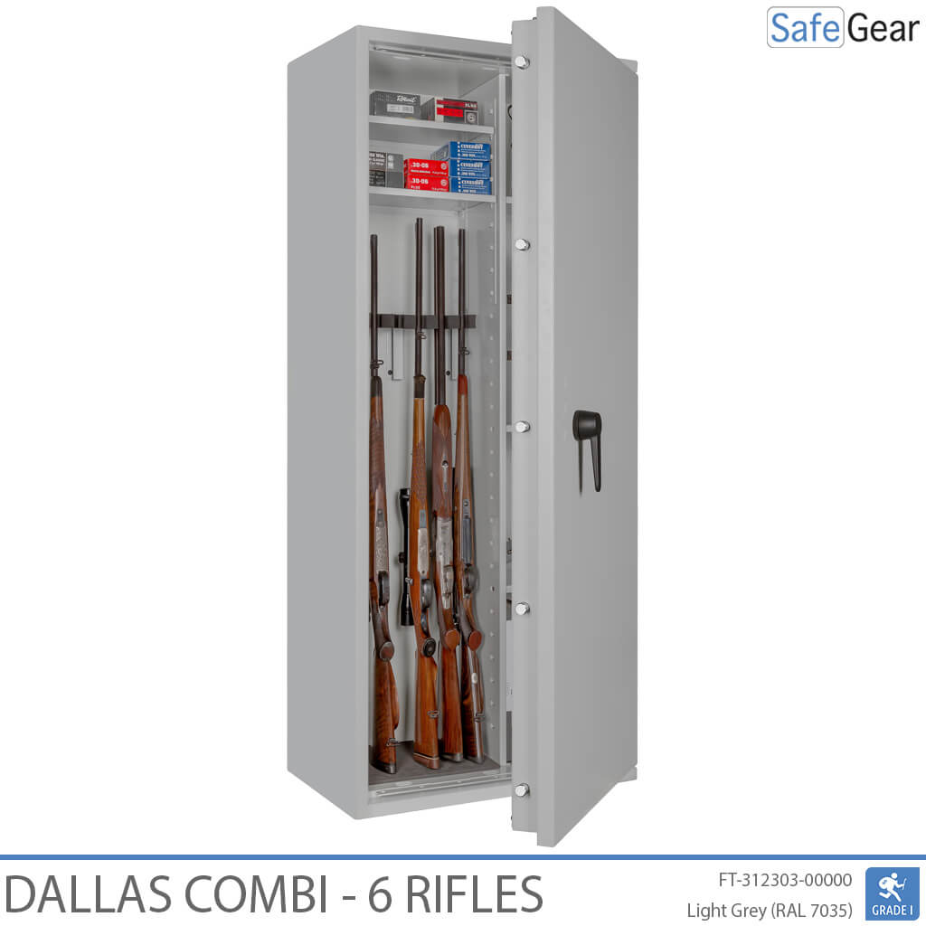 Dallas Combi - Cofre para Armas (6 Rifles) - Grau 1 no Teste de Arrombamento