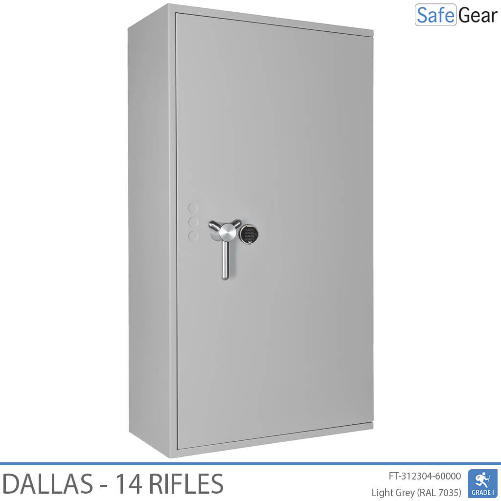 Dallas - Cofre para Armas (14 Rifles) - Grau 1 no Teste de Arrombamento