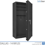 Dallas - Cofre para Armas (14 Rifles) - Grau 1 no Teste de Arrombamento