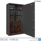 Dallas - Cofre para Armas (14 Rifles) - Grau 1 no Teste de Arrombamento