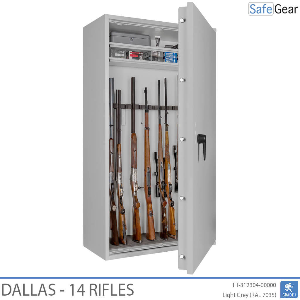 Dallas - Cofre para Armas (14 Rifles) - Grau 1 no Teste de Arrombamento