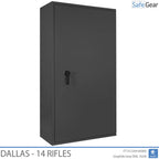Dallas Combi - Cofre para Armas (8 Rifles) - Grau 1 no Teste de Arrombamento