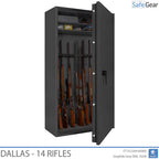 Dallas - Cofre para Armas (14 Rifles) - Grau 1 no Teste de Arrombamento