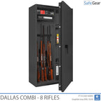 Dallas Combi - Cofre para Armas (8 Rifles) - Grau 1 no Teste de Arrombamento