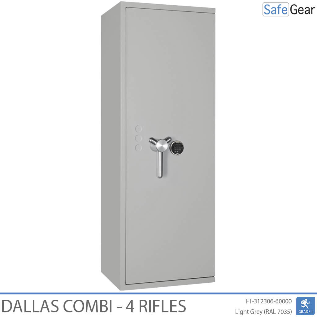 Dallas Combi - Cofre para Armas (4 Rifles) - Grau 1 no Teste de Arrombamento