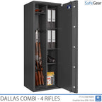 Dallas Combi - Cofre para Armas (4 Rifles) - Grau 1 no Teste de Arrombamento