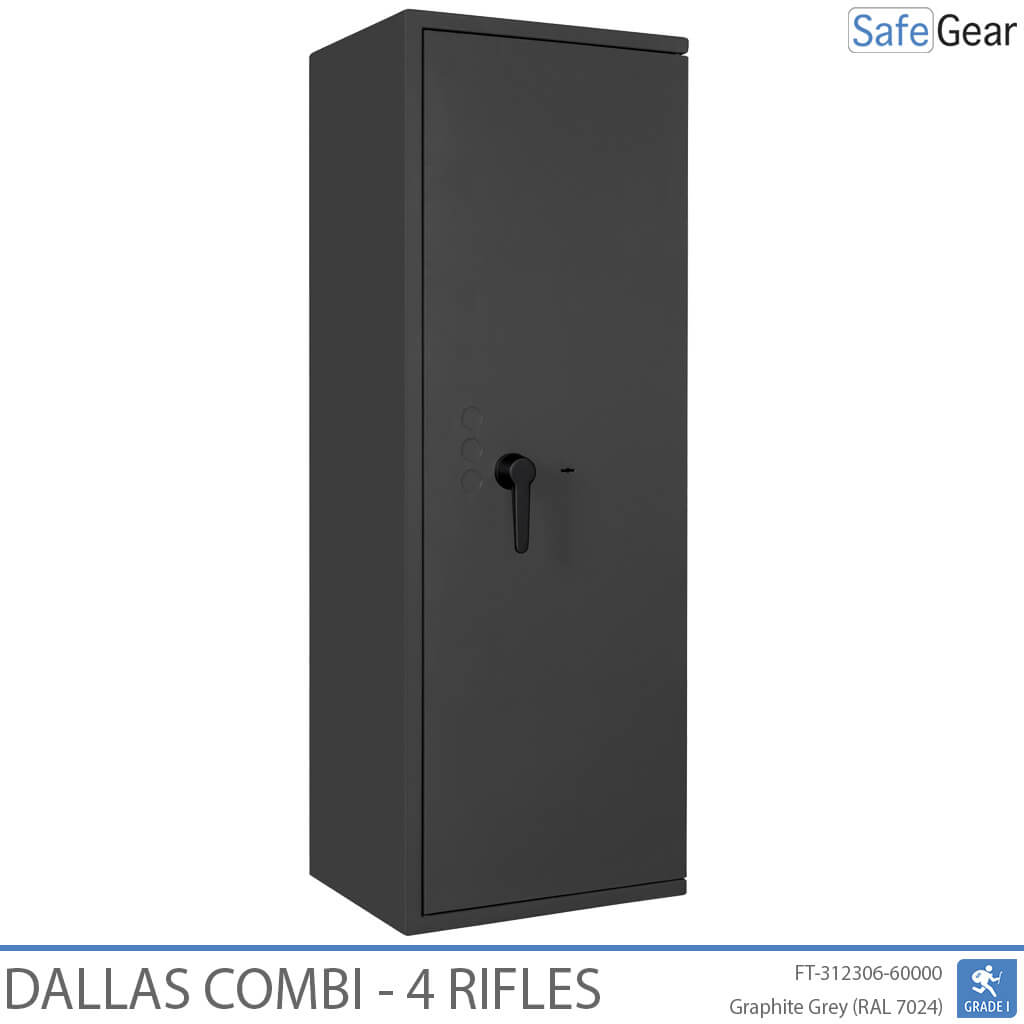 Dallas Combi - Cofre para Armas (4 Rifles) - Grau 1 no Teste de Arrombamento