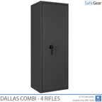 Dallas Combi - Cofre para Armas (4 Rifles) - Grau 1 no Teste de Arrombamento