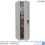 Dallas - Cofre para Armas (6 Rifles) - Grau 1 no Teste de Arrombamento