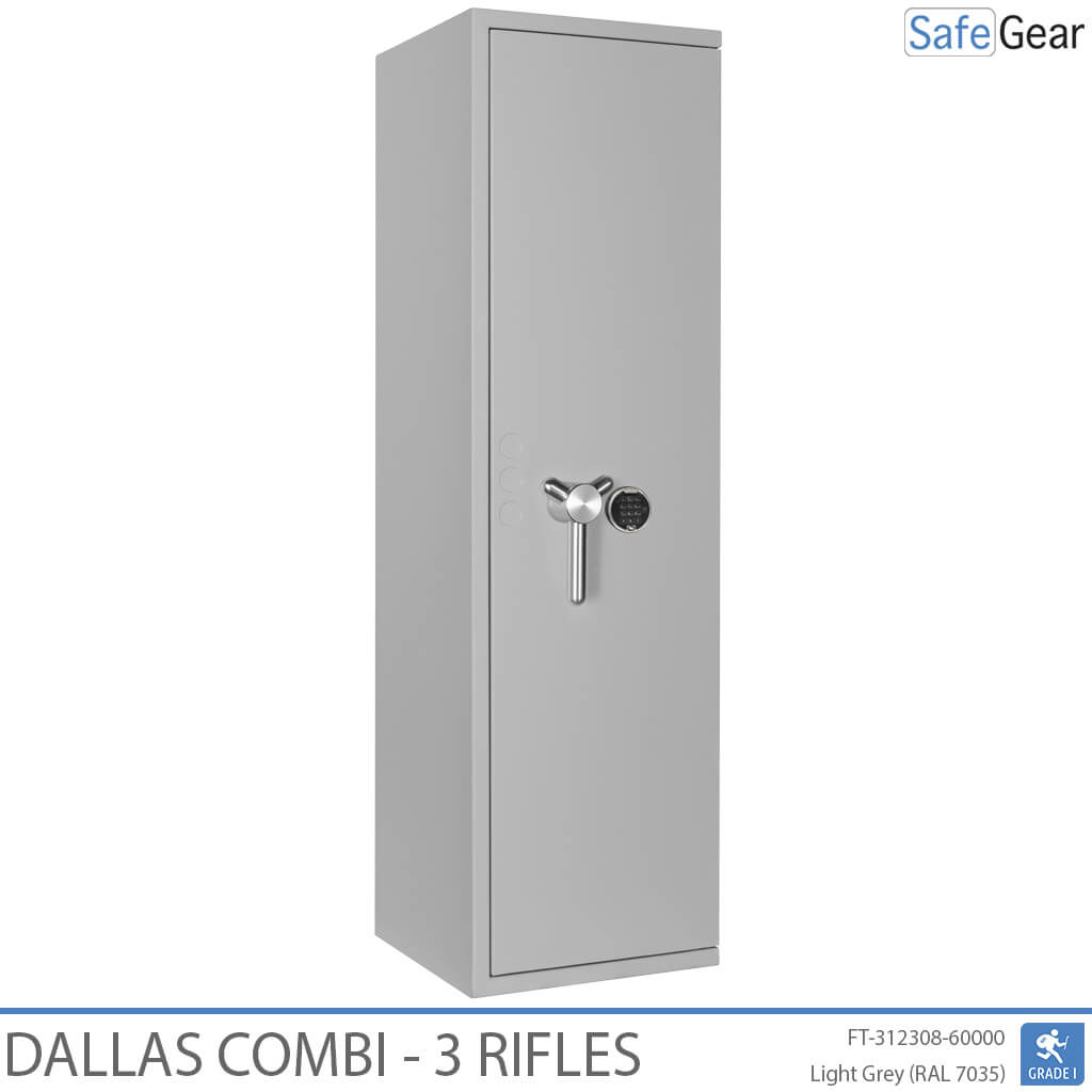 Dallas Combi - Cofre para Armas (3 Rifles) - Grau 1 no Teste de Arrombamento