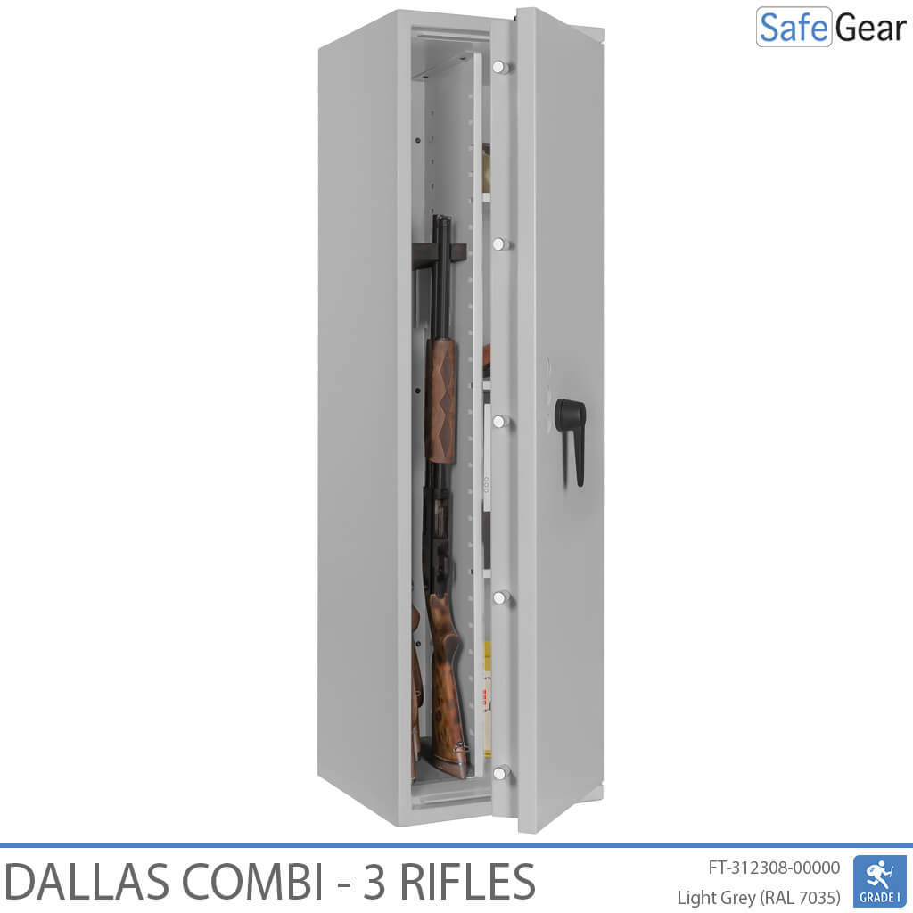 Dallas Combi - Cofre para Armas (3 Rifles) - Grau 1 no Teste de Arrombamento