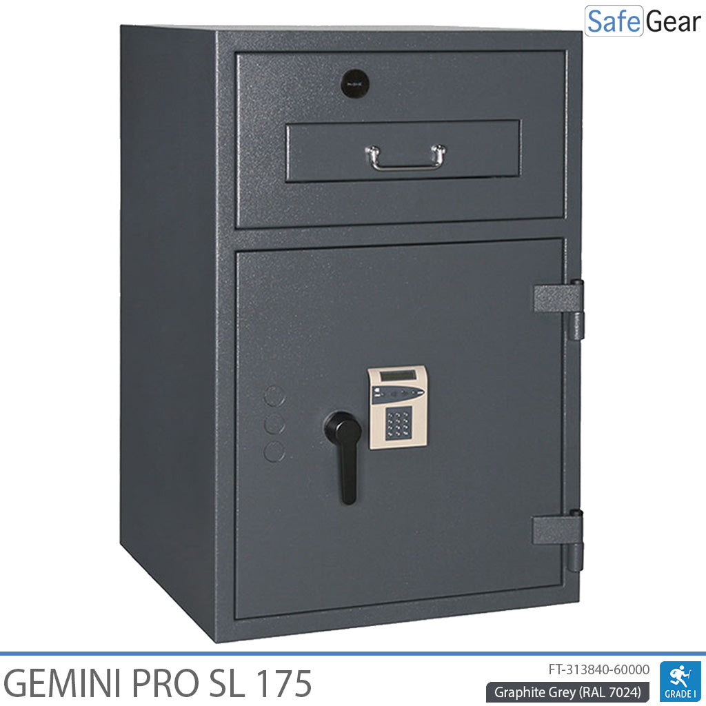 Gemini Pro SL 175 Deposit Safe (205 L) - Burglary Test D-I - Code Lock with 9 user codes