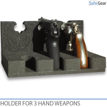 Suporte para 3 armas de fogo curtas