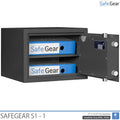 SafeGear SG 1 - Cofre de Segurança (34 Litros) - Grau de Teste de Roubo S1