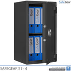 SafeGear SG 4 - Cofre de Segurança (85 Litros) - Grau de Teste de Roubo S1