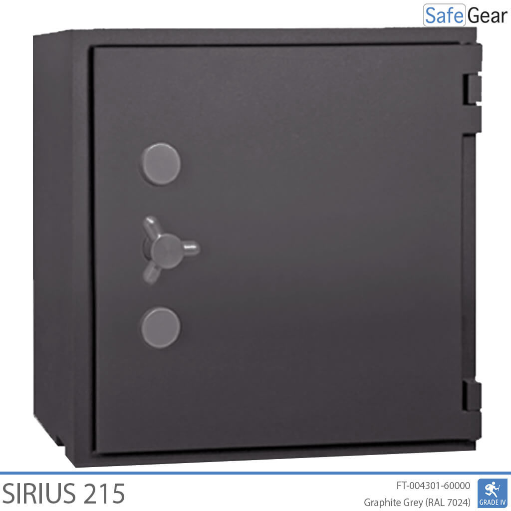 Cofre Sirius (215 L) - Grau 4 no teste de resistência ao arrombamento