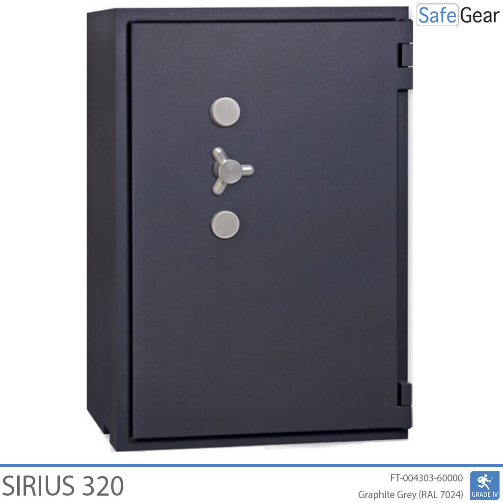 Cofre Sirius (320 L) - Grau 4 no teste de resistência ao arrombamento