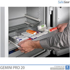 Gemini Pro 20 - Cofre de Farmácia (141 Litros) - 4 Gavetas - Teste de Arrombamento Grau I