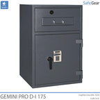 Gemini Pro D-I 250 Cofre De Depósito (294 L) - Grau de teste contra arrombamento D-I - Fechadura com chave