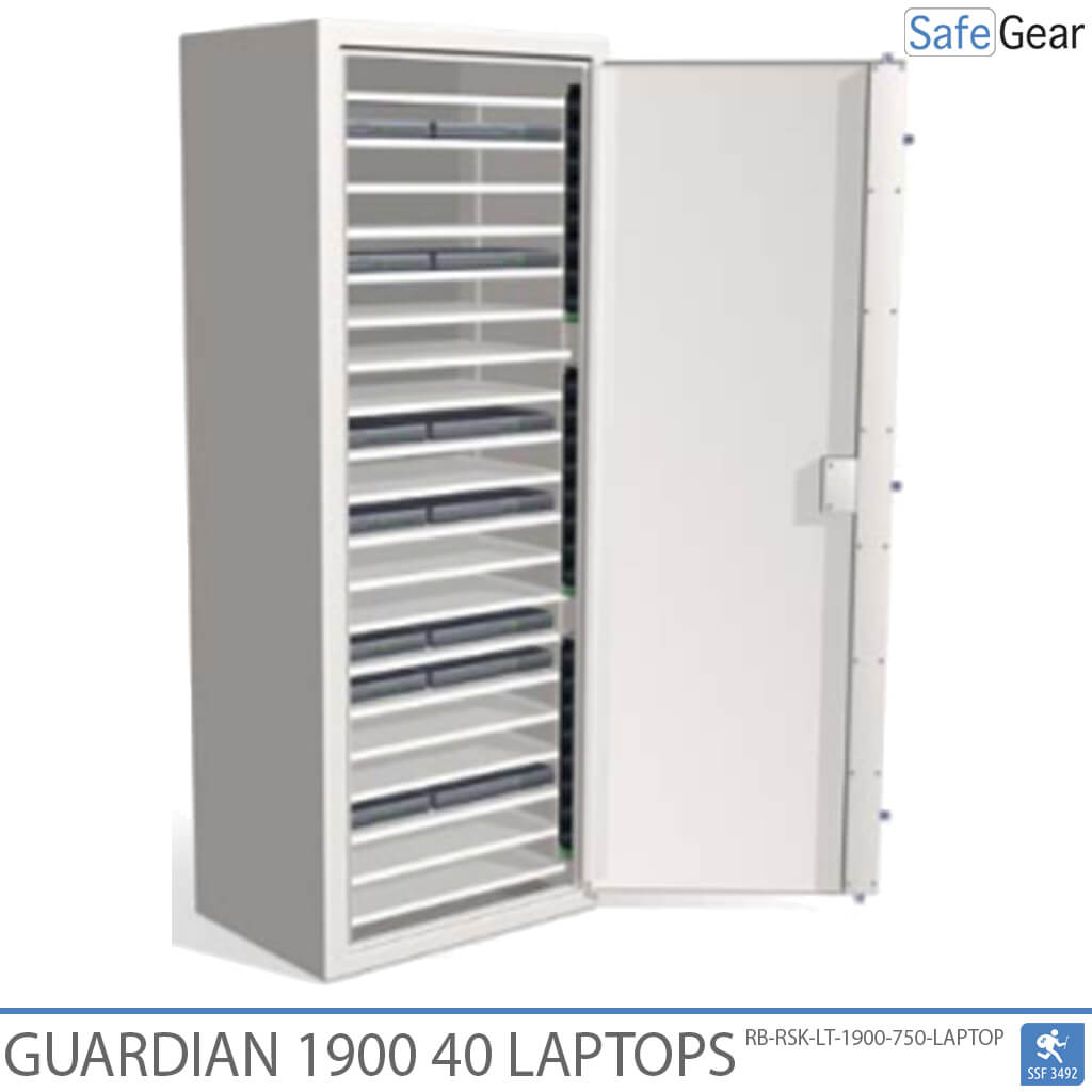 Guardian 1900 - 40 computadores portáteis com carregamento - Teste de resistência a assaltos SSF 3492