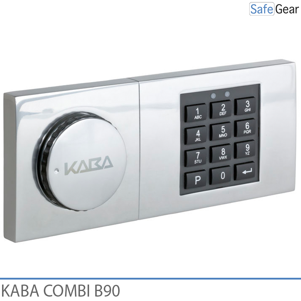Fechadura de combinação Kaba Combi B90 para Cofre com chave de emergência
